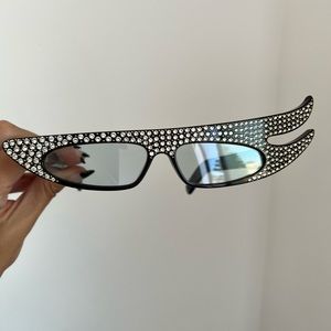 Gucci crystal cat eye sunglasses